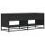 Dulap TV, negru, 120,5x40x46 cm, lemn prelucrat și metal GartenMobel Dekor