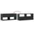 Dulap TV, negru, 100x31x39,5 cm, lemn prelucrat și metal GartenMobel Dekor