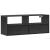 Dulap TV, negru, 100x31x39,5 cm, lemn prelucrat și metal GartenMobel Dekor