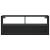 Dulap TV, negru, 100x31x39,5 cm, lemn prelucrat și metal GartenMobel Dekor