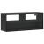 Dulap TV, negru, 100x31x39,5 cm, lemn prelucrat și metal GartenMobel Dekor