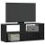 Dulap TV, negru, 100x31x39,5 cm, lemn prelucrat și metal GartenMobel Dekor