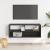 Dulap TV, negru, 100x31x39,5 cm, lemn prelucrat și metal GartenMobel Dekor