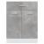 Dulap inferior cu sertar, gri beton, 60 x 46 x 81,5 cm, PAL GartenMobel Dekor