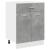 Dulap inferior cu sertar, gri beton, 60 x 46 x 81,5 cm, PAL GartenMobel Dekor