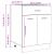 Dulap inferior cu sertar, gri beton, 60 x 46 x 81,5 cm, PAL GartenMobel Dekor
