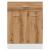 Dulap inferior cu sertar stejar artizanal, 60x46x81,5 cm, lemn GartenMobel Dekor