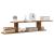 Raft TV cu montaj perete lemn vechi 125x18x23 cm lemn prelucrat GartenMobel Dekor