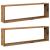 Rafturi de perete cub, 2 buc., lemn vechi, 100x15x30 cm, lemn GartenMobel Dekor