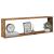 Rafturi de perete cub, 2 buc., lemn vechi, 100x15x30 cm, lemn GartenMobel Dekor
