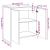 Dulap, lemn vechi, 70x41x75 cm, lemn prelucrat GartenMobel Dekor