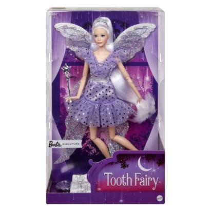 BARBIE SIGNATURE PAPUSA BARBIE ZANA MASELUTA CU ARIPI DE ZANA BAGHETA SI GEANTA SuperHeroes ToysZone