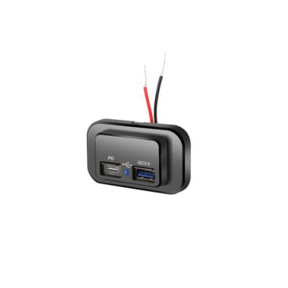 Panou mufa USB QC3.0 + PD Cod: QT084 Automotive TrustedCars