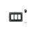Panou pentru 2 intrerupatoare tip Rocket Cod: LB016A-3 Automotive TrustedCars