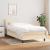 Pat box spring cu saltea, crem, 80x200 cm, textil  GartenMobel Dekor
