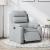 Fotoliu rabatabil electric, gri deschis, textil GartenMobel Dekor