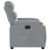 Fotoliu rabatabil electric, gri deschis, textil GartenMobel Dekor