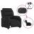 Fotoliu rabatabil electric, negru, material textil GartenMobel Dekor