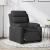 Fotoliu rabatabil electric, negru, material textil GartenMobel Dekor