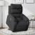 Fotoliu electric rabatabil cu ridicare, negru, textil GartenMobel Dekor
