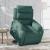 Fotoliu electric rabatabil cu ridicare, verde închis, textil GartenMobel Dekor
