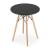 Masa stil scandinav, Artool, rotund, MDF si lemn, negru, 60x72 cm GartenVIP DiyLine