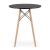 Masa stil scandinav, Artool, rotund, MDF si lemn, negru, 60x72 cm GartenVIP DiyLine