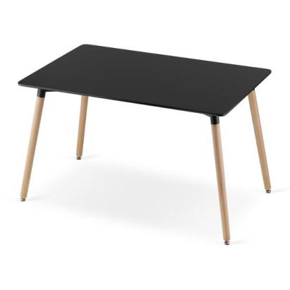 Masa stil scandinav, Artool, dreptunghiulara, MDF si lemn, negru, 120x80x75 cm GartenVIP DiyLine