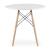 Masa stil scandinav, Artool, rotund, MDF si lemn, alb, 80x72 cm GartenVIP DiyLine