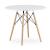 Masa stil scandinav, Artool, rotund, MDF si lemn, alb, 90x72 cm GartenVIP DiyLine