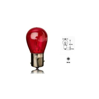 Set 10 becuri o faza T.V. 12V 21W BAY15S Culoare Rosu ART Automotive TrustedCars