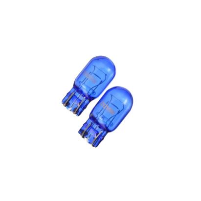 Set 2 becuri T20 2 faze 5W 21W 12V Albastru Premium lumina de zi compatibil Logan II ART Automotive TrustedCars