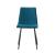 Scaun dining, tapiterie stofa, inaltime totala 91 cm, latime 43 cm, picioare metalice negre, stil elegant, verde MultiMark GlobalProd