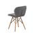 Scaun bucatarie, stil scandinav, tapiterie catifea gri, cadru lemn MultiMark GlobalProd