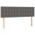 Pat box spring cu saltea, gri, 140x190 cm, piele ecologică GartenMobel Dekor