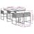 Set mobilier de grădină cu perne, 5 piese, bej, poliratan GartenMobel Dekor