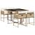 Set mobilier de grădină cu perne, 5 piese, bej, poliratan GartenMobel Dekor
