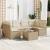 Set canapele de grădină, 7 piese, cu perne, bej, poliratan GartenMobel Dekor
