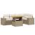 Set canapele de grădină cu perne, 6 piese, bej, poliratan GartenMobel Dekor