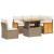 Set canapele de grădină cu perne, 6 piese, bej, poliratan GartenMobel Dekor