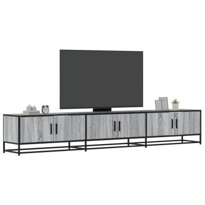 Dulap TV, gri sonoma, 240x35x41 cm, lemn prelucrat GartenMobel Dekor