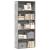 Bibliotecă, gri beton, 80x30x189 cm, lemn prelucrat GartenMobel Dekor