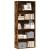 Bibliotecă, stejar fumuriu, 80x30x189 cm, lemn prelucrat GartenMobel Dekor