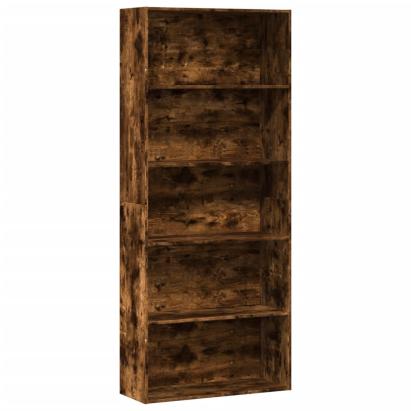 Bibliotecă, stejar fumuriu, 80x30x189 cm, lemn prelucrat GartenMobel Dekor