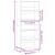 Bibliotecă, gri sonoma, 80x30x189 cm, lemn prelucrat GartenMobel Dekor