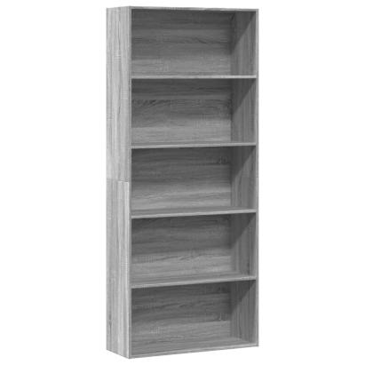 Bibliotecă, gri sonoma, 80x30x189 cm, lemn prelucrat GartenMobel Dekor