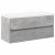 Set mobilier de baie, 2 piese, gri beton, lemn compozit GartenMobel Dekor