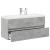 Set mobilier de baie, 2 piese, gri beton, lemn compozit GartenMobel Dekor