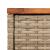 Masă laterală de grădină blat lemn bej 58x27,5x55 cm poliratan GartenMobel Dekor