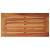 Masă laterală de grădină blat lemn bej 58x27,5x55 cm poliratan GartenMobel Dekor